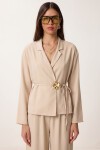 Gold Aksesuarlı Tencel Alt-Üst Takım TAŞ LYY0144