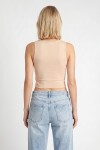 2’li Paket Basic Crop Viskon Bluz BİSKÜVİ KREM LRN0012