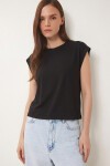 2’li Paket Basic Viskon T-shirt SİYAH EKRU LRN0043