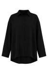 3’lü Gömlek Bluz Pantolon Gabardin Takım SİYAH LBY0071