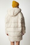 Kapüşonlu Oversize Şişme Kaban TAŞ LNT0002