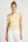 Kayık Yaka Bluz SARI LUB0359