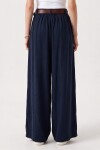 Kemerli Gabardin Etek Pantolon LACİVERT LBY0072