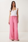 Müslin Palazzo Pantolon PEMBE LMX0008