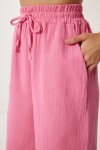 Müslin Palazzo Pantolon PEMBE LMX0008