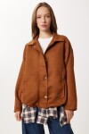 Oversize Suni Süet Bomber Ceket TABA LAN0081