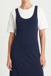 T-shirt Elbise İkili Modal Takım LACİVERT LNT0038