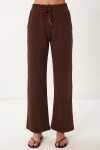 Taş Detaylı Örme Alt-Üst Takım KAHVERENGİ LZV0068