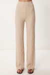Volanlı Bluz Pantolon Krinkıl Takım KREM LFW0025