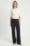 Yarasa Kollu Basic Modal T-shirt EKRU LUB0357