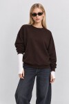 Basic Mevsimlik Modal Sweatshirt ACI KAHVE LEN0026