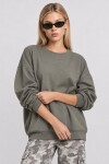 Basic Mevsimlik Modal Sweatshirt HAKİ LEN0026