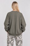 Basic Mevsimlik Modal Sweatshirt HAKİ LEN0026