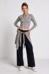 Gömlek Bağlama Detaylı Tencel Pantolon LACİVERT LBY0074