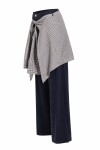 Gömlek Bağlama Detaylı Tencel Pantolon LACİVERT LBY0074