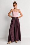 Kemerli Gabardin Etek Pantolon MÜRDÜM LBY0072
