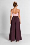 Kemerli Gabardin Etek Pantolon MÜRDÜM LBY0072