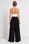 Kemerli Gabardin Etek Pantolon SİYAH LBY0072