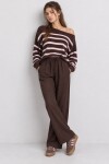 Geniş Paça Mevsimlik Gabardin Pantolon KAHVERENGİ LNZ0003