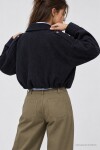Kadife Dokulu Premium Selection Bomber Ceket LACİVERT LBY0097