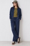 Kapüşonlu Örme Alt-Üst Takım LACİVERT LZV0033