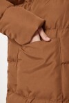 Kapüşonlu Oversize Uzun Şişme Kaban TABA LNT0001