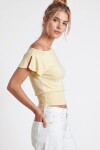 Kayık Yaka Bluz SARI LUB0359