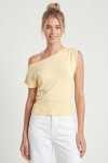 Kayık Yaka Bluz SARI LUB0359