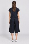 Keten Bluz Pantolon Takım LACİVERT LNZ0009