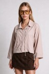 Kısa Poplin Trençkot BEJ LBY0069