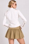 Napolyon Düğmeli Gabardin Ceket 1606 EKRU LKİ0055