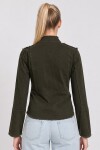 Napolyon Düğmeli Gabardin Ceket 1606 HAKİ LKİ0055