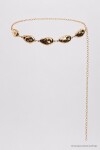Oval Metal Zincir Kemer GOLD LKM0015