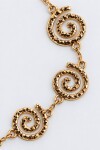 Spiral Sarmal Motifli Metal Zincir Kemer GOLD LKU0003