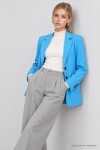 Vatkalı Blazer Dokuma Ceket TURKUAZ LNT0049