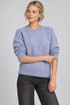 Yün Karışımlı Oversize Triko Kazak 4270 AÇIK MAVİ LKİ0062