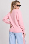 Yün Karışımlı Oversize Triko Kazak 4270 PEMBE LKİ0062
